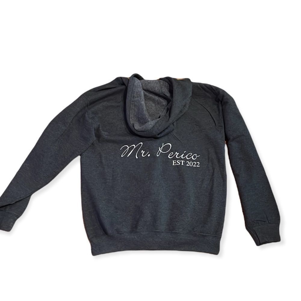 NWT Wool + Pepper Co. MR. CUSTOM Groom Zip Up Hoodie